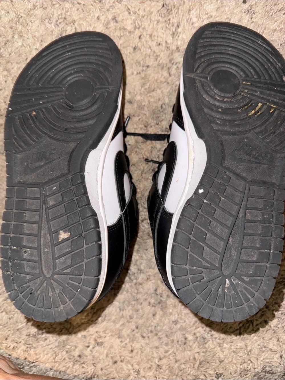 Nike Kids Two-Tone Black and White Low-Top Sneakers